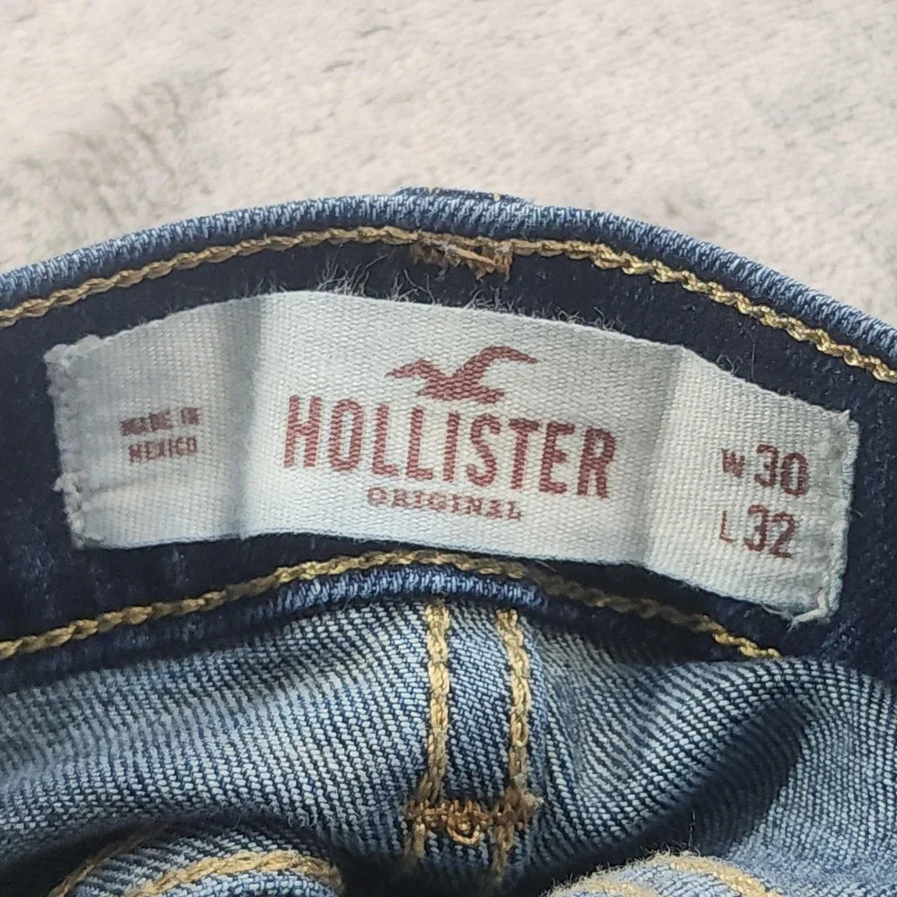 Hollister Jeans Mens 30x32 Blue Slim Straight Epic Flex Stretch Denim Casual